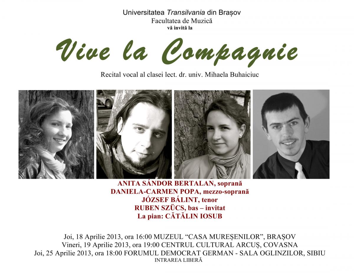Vive La Compagnie Poster aprilie  2013-1